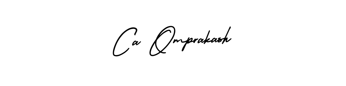 Make a beautiful signature design for name Ca Omprakash. With this signature (AmerikaSignatureDemo-Regular) style, you can create a handwritten signature for free. Ca Omprakash signature style 3 images and pictures png