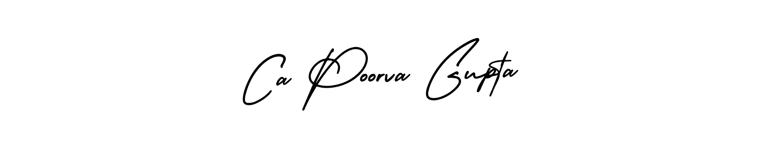 Create a beautiful signature design for name Ca Poorva Gupta. With this signature (AmerikaSignatureDemo-Regular) fonts, you can make a handwritten signature for free. Ca Poorva Gupta signature style 3 images and pictures png