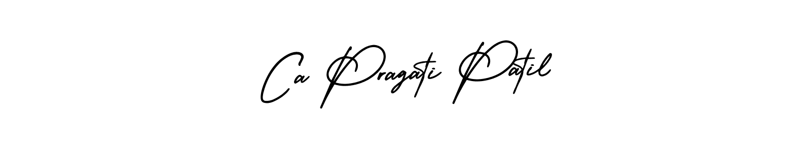 Create a beautiful signature design for name Ca Pragati Patil. With this signature (AmerikaSignatureDemo-Regular) fonts, you can make a handwritten signature for free. Ca Pragati Patil signature style 3 images and pictures png