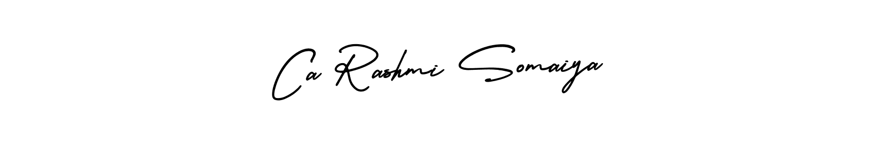 Similarly AmerikaSignatureDemo-Regular is the best handwritten signature design. Signature creator online .You can use it as an online autograph creator for name Ca Rashmi Somaiya. Ca Rashmi Somaiya signature style 3 images and pictures png