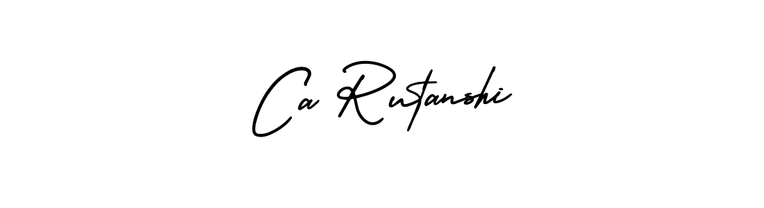 It looks lik you need a new signature style for name Ca Rutanshi. Design unique handwritten (AmerikaSignatureDemo-Regular) signature with our free signature maker in just a few clicks. Ca Rutanshi signature style 3 images and pictures png