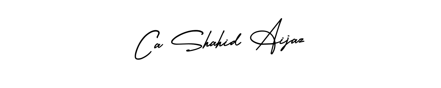 How to make Ca Shahid Aijaz signature? AmerikaSignatureDemo-Regular is a professional autograph style. Create handwritten signature for Ca Shahid Aijaz name. Ca Shahid Aijaz signature style 3 images and pictures png