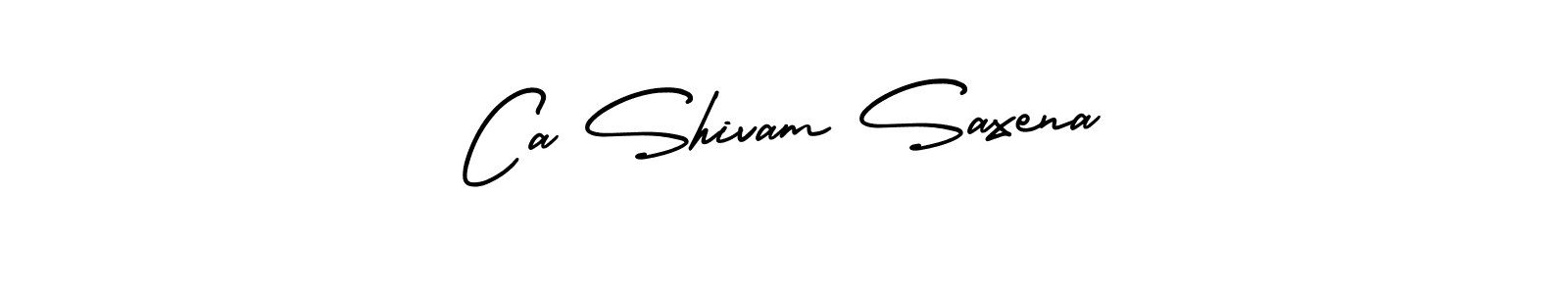 How to make Ca Shivam Saxena signature? AmerikaSignatureDemo-Regular is a professional autograph style. Create handwritten signature for Ca Shivam Saxena name. Ca Shivam Saxena signature style 3 images and pictures png