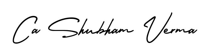Designed for modern professionals: Ca Shubham Verma name signature crafted with AmerikaSignatureDemo-Regular script. Ready for digital PDF workflows. Ca Shubham Verma signature style 3 images and pictures png