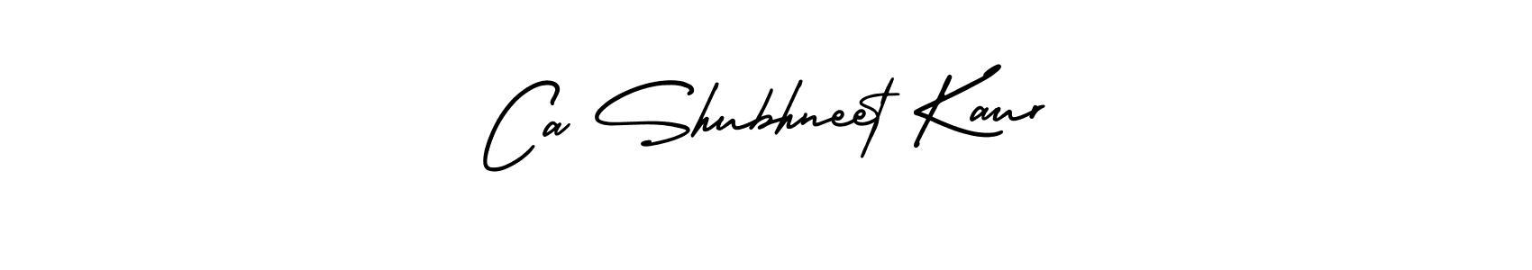 How to make Ca Shubhneet Kaur signature? AmerikaSignatureDemo-Regular is a professional autograph style. Create handwritten signature for Ca Shubhneet Kaur name. Ca Shubhneet Kaur signature style 3 images and pictures png