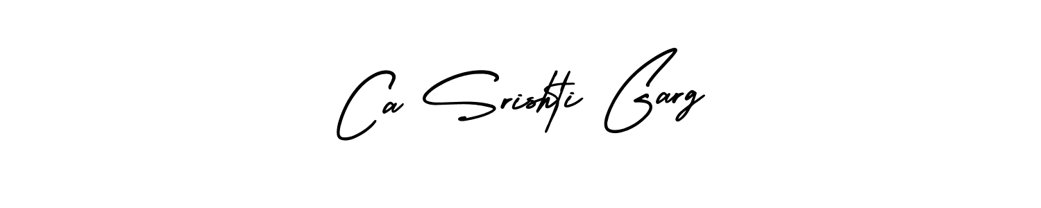 How to make Ca Srishti Garg name signature. Use AmerikaSignatureDemo-Regular style for creating short signs online. This is the latest handwritten sign. Ca Srishti Garg signature style 3 images and pictures png