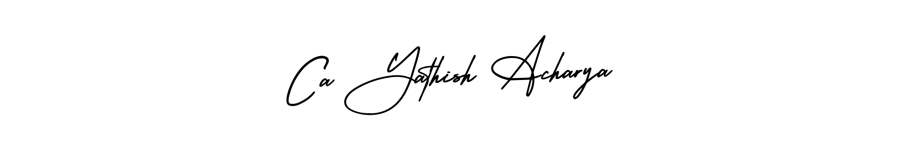 This is the best signature style for the Ca Yathish Acharya name. Also you like these signature font (AmerikaSignatureDemo-Regular). Mix name signature. Ca Yathish Acharya signature style 3 images and pictures png