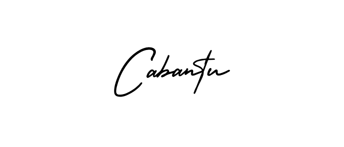 Design your own signature with our free online signature maker. With this signature software, you can create a handwritten (AmerikaSignatureDemo-Regular) signature for name Cabantu. Cabantu signature style 3 images and pictures png