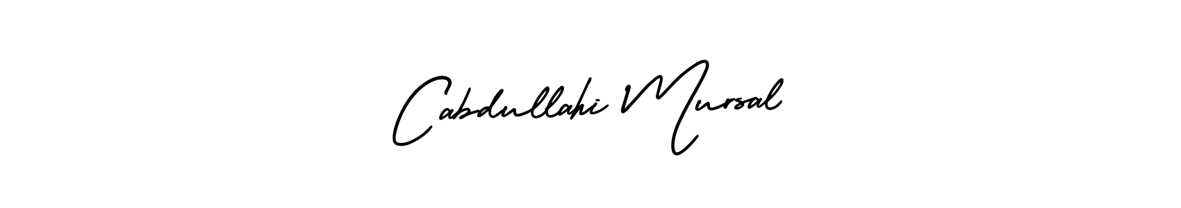 Similarly AmerikaSignatureDemo-Regular is the best handwritten signature design. Signature creator online .You can use it as an online autograph creator for name Cabdullahi Mursal. Cabdullahi Mursal signature style 3 images and pictures png