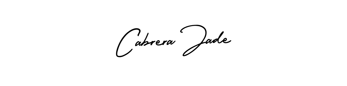 AmerikaSignatureDemo-Regular is a professional signature style that is perfect for those who want to add a touch of class to their signature. It is also a great choice for those who want to make their signature more unique. Get Cabrera Jade name to fancy signature for free. Cabrera Jade signature style 3 images and pictures png