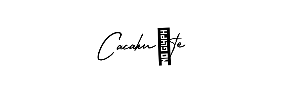 Create a beautiful signature design for name Cacahuète. With this signature (AmerikaSignatureDemo-Regular) fonts, you can make a handwritten signature for free. Cacahuète signature style 3 images and pictures png