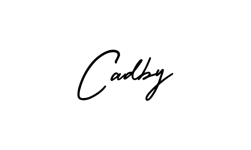 Make a beautiful signature design for name Cadby. With this signature (AmerikaSignatureDemo-Regular) style, you can create a handwritten signature for free. Cadby signature style 3 images and pictures png