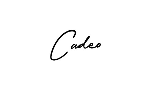 It looks lik you need a new signature style for name Cadeo. Design unique handwritten (AmerikaSignatureDemo-Regular) signature with our free signature maker in just a few clicks. Cadeo signature style 3 images and pictures png
