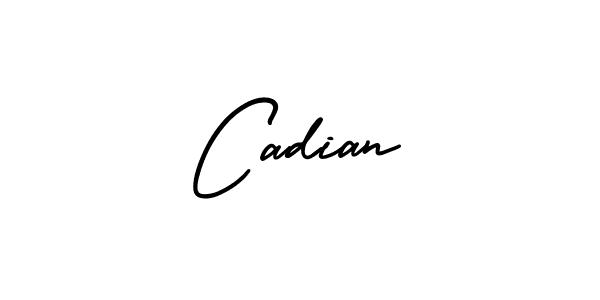 How to make Cadian name signature. Use AmerikaSignatureDemo-Regular style for creating short signs online. This is the latest handwritten sign. Cadian signature style 3 images and pictures png