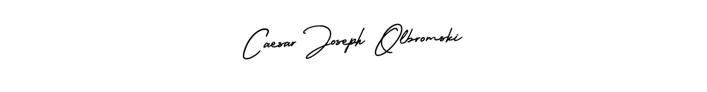 Make a beautiful signature design for name Caesar Joseph Olbromski. With this signature (AmerikaSignatureDemo-Regular) style, you can create a handwritten signature for free. Caesar Joseph Olbromski signature style 3 images and pictures png