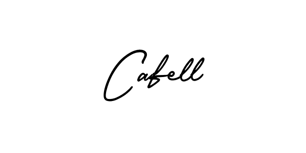You should practise on your own different ways (AmerikaSignatureDemo-Regular) to write your name (Cafell) in signature. don't let someone else do it for you. Cafell signature style 3 images and pictures png