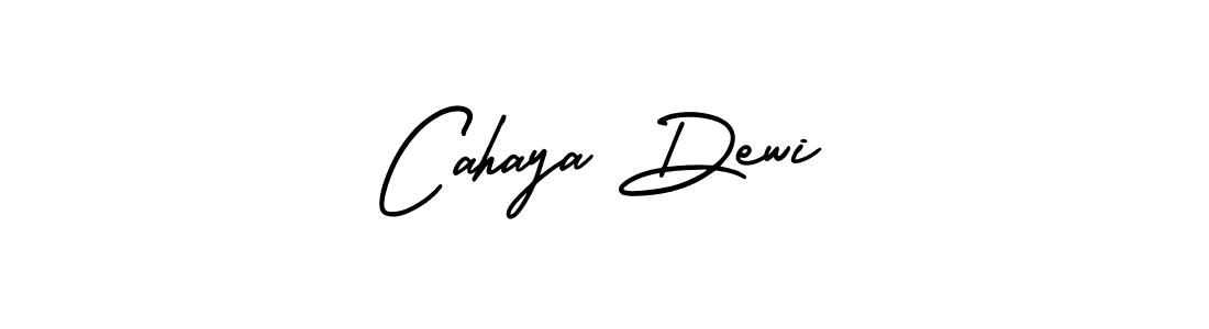 It looks lik you need a new signature style for name Cahaya Dewi. Design unique handwritten (AmerikaSignatureDemo-Regular) signature with our free signature maker in just a few clicks. Cahaya Dewi signature style 3 images and pictures png