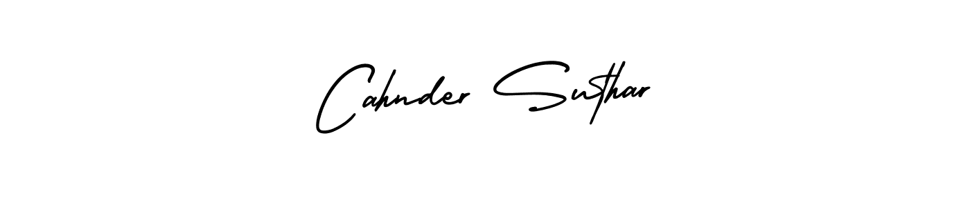 Best and Professional Signature Style for Cahnder Suthar. AmerikaSignatureDemo-Regular Best Signature Style Collection. Cahnder Suthar signature style 3 images and pictures png
