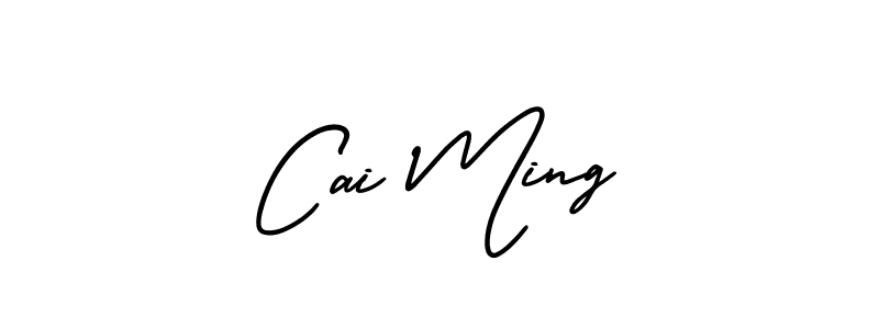 if you are searching for the best signature style for your name Cai Ming. so please give up your signature search. here we have designed multiple signature styles  using AmerikaSignatureDemo-Regular. Cai Ming signature style 3 images and pictures png