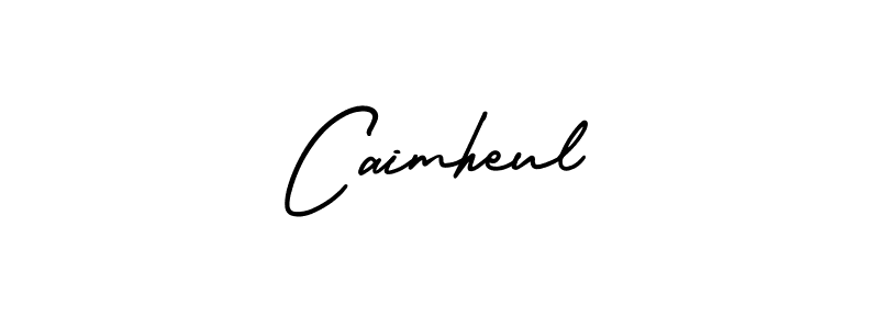 How to make Caimheul name signature. Use AmerikaSignatureDemo-Regular style for creating short signs online. This is the latest handwritten sign. Caimheul signature style 3 images and pictures png