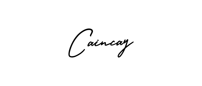 This is the best signature style for the Caincay name. Also you like these signature font (AmerikaSignatureDemo-Regular). Mix name signature. Caincay signature style 3 images and pictures png