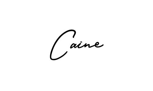 How to make Caine name signature. Use AmerikaSignatureDemo-Regular style for creating short signs online. This is the latest handwritten sign. Caine signature style 3 images and pictures png