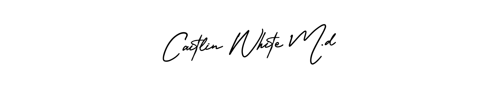 The best way (AmerikaSignatureDemo-Regular) to make a short signature is to pick only two or three words in your name. The name Caitlin White M.d include a total of six letters. For converting this name. Caitlin White M.d signature style 3 images and pictures png