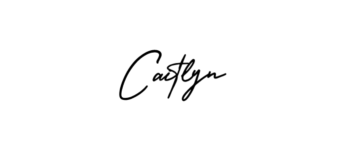 Design your own signature with our free online signature maker. With this signature software, you can create a handwritten (AmerikaSignatureDemo-Regular) signature for name Caitlyn. Caitlyn signature style 3 images and pictures png