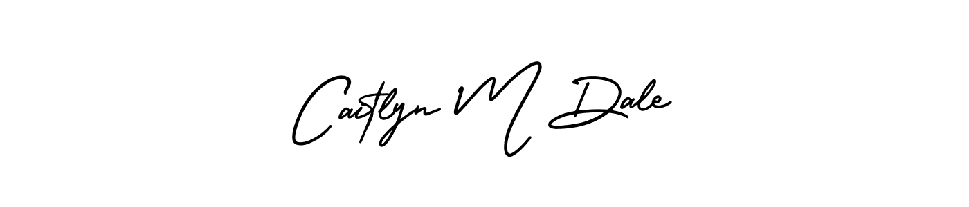 How to Draw Caitlyn M Dale signature style? AmerikaSignatureDemo-Regular is a latest design signature styles for name Caitlyn M Dale. Caitlyn M Dale signature style 3 images and pictures png