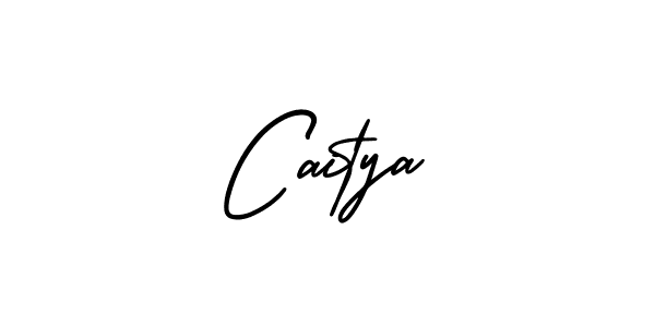 The best way (AmerikaSignatureDemo-Regular) to make a short signature is to pick only two or three words in your name. The name Caitya include a total of six letters. For converting this name. Caitya signature style 3 images and pictures png