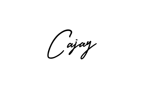 The best way (AmerikaSignatureDemo-Regular) to make a short signature is to pick only two or three words in your name. The name Cajay include a total of six letters. For converting this name. Cajay signature style 3 images and pictures png