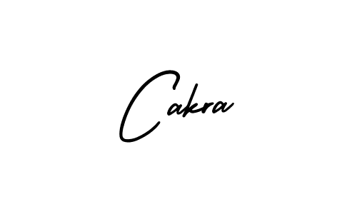 How to make Cakra name signature. Use AmerikaSignatureDemo-Regular style for creating short signs online. This is the latest handwritten sign. Cakra signature style 3 images and pictures png