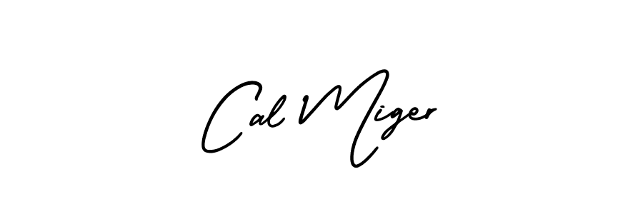 Use a signature maker to create a handwritten signature online. With this signature software, you can design (AmerikaSignatureDemo-Regular) your own signature for name Cal Miger. Cal Miger signature style 3 images and pictures png