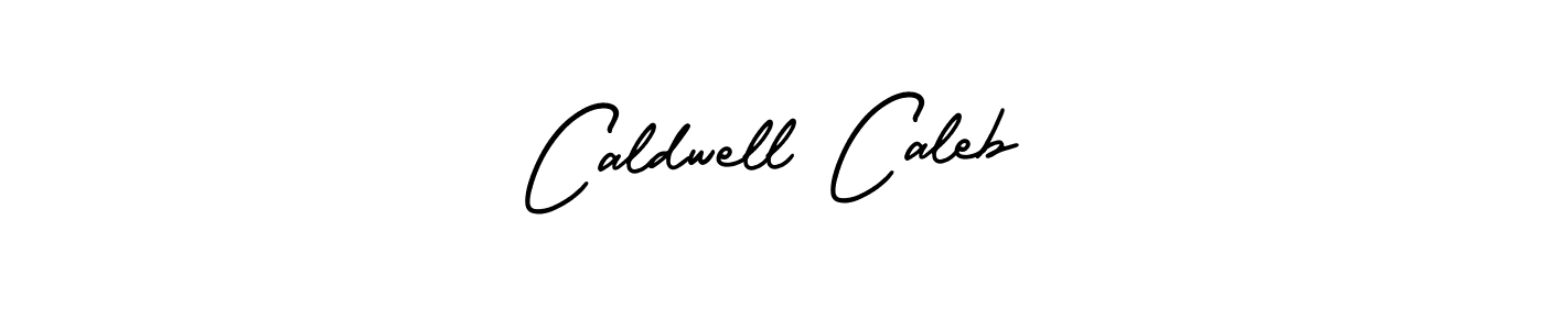 You should practise on your own different ways (AmerikaSignatureDemo-Regular) to write your name (Caldwell Caleb) in signature. don't let someone else do it for you. Caldwell Caleb signature style 3 images and pictures png