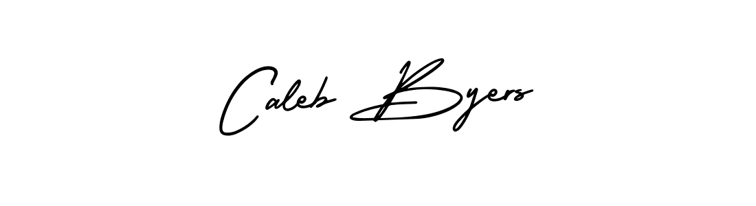 Make a beautiful signature design for name Caleb Byers. With this signature (AmerikaSignatureDemo-Regular) style, you can create a handwritten signature for free. Caleb Byers signature style 3 images and pictures png