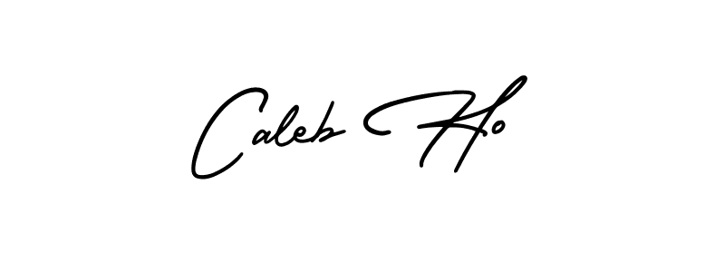 The best way (AmerikaSignatureDemo-Regular) to make a short signature is to pick only two or three words in your name. The name Caleb Ho include a total of six letters. For converting this name. Caleb Ho signature style 3 images and pictures png