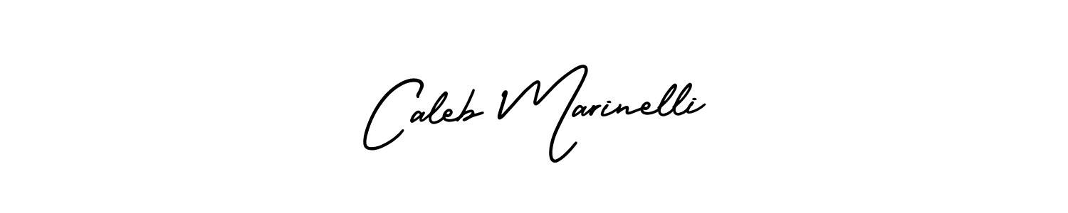 Caleb Marinelli stylish signature style. Best Handwritten Sign (AmerikaSignatureDemo-Regular) for my name. Handwritten Signature Collection Ideas for my name Caleb Marinelli. Caleb Marinelli signature style 3 images and pictures png
