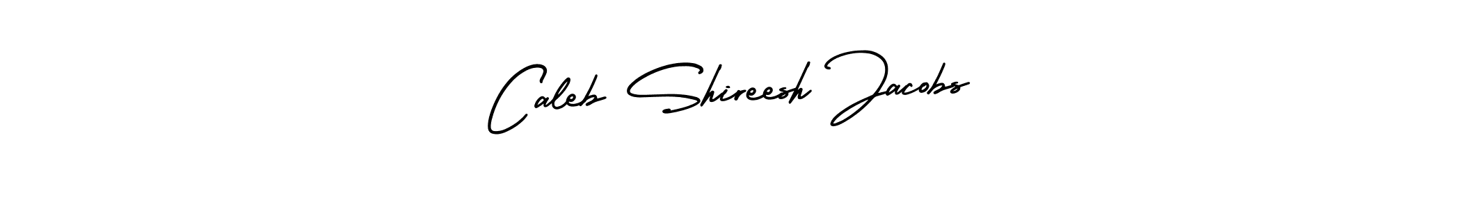 How to make Caleb Shireesh Jacobs name signature. Use AmerikaSignatureDemo-Regular style for creating short signs online. This is the latest handwritten sign. Caleb Shireesh Jacobs signature style 3 images and pictures png