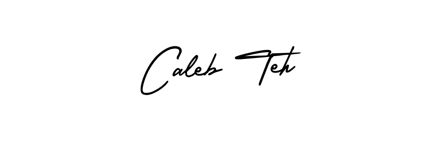 The best way (AmerikaSignatureDemo-Regular) to make a short signature is to pick only two or three words in your name. The name Caleb Teh include a total of six letters. For converting this name. Caleb Teh signature style 3 images and pictures png