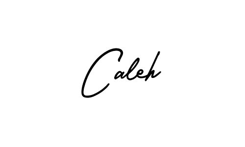 Design your own signature with our free online signature maker. With this signature software, you can create a handwritten (AmerikaSignatureDemo-Regular) signature for name Caleh. Caleh signature style 3 images and pictures png