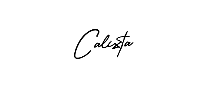 Make a beautiful signature design for name Calixta. With this signature (AmerikaSignatureDemo-Regular) style, you can create a handwritten signature for free. Calixta signature style 3 images and pictures png