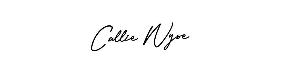 Make a beautiful signature design for name Callie Wyse. With this signature (AmerikaSignatureDemo-Regular) style, you can create a handwritten signature for free. Callie Wyse signature style 3 images and pictures png