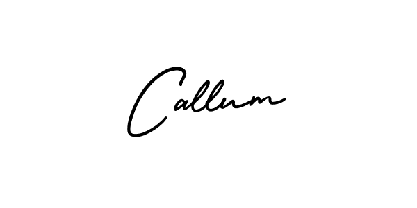 How to make Callum name signature. Use AmerikaSignatureDemo-Regular style for creating short signs online. This is the latest handwritten sign. Callum signature style 3 images and pictures png