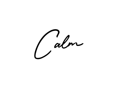 How to make Calm signature? AmerikaSignatureDemo-Regular is a professional autograph style. Create handwritten signature for Calm name. Calm signature style 3 images and pictures png