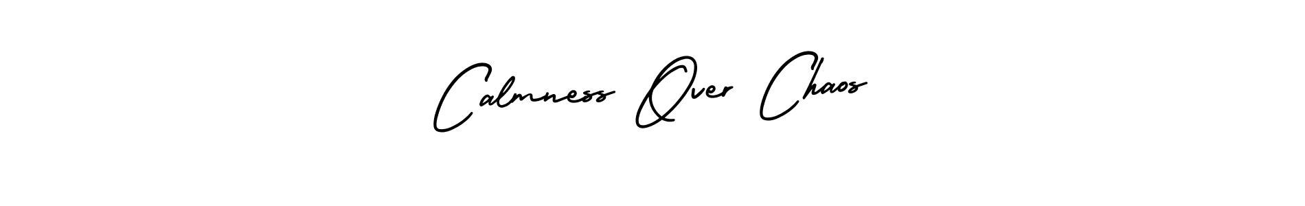 Use a signature maker to create a handwritten signature online. With this signature software, you can design (AmerikaSignatureDemo-Regular) your own signature for name Calmness Over Chaos. Calmness Over Chaos signature style 3 images and pictures png