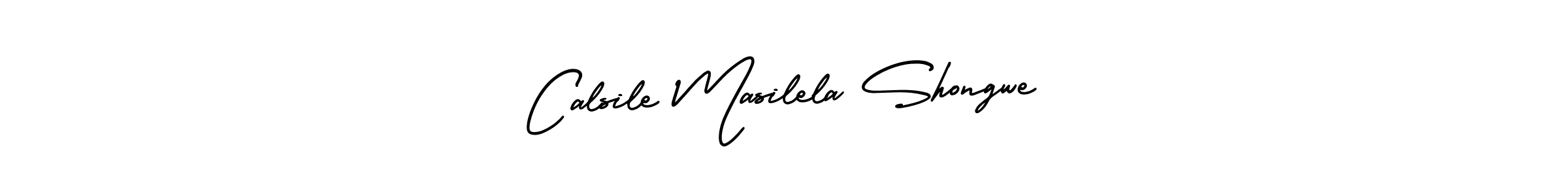 This is the best signature style for the Calsile Masilela Shongwe name. Also you like these signature font (AmerikaSignatureDemo-Regular). Mix name signature. Calsile Masilela Shongwe signature style 3 images and pictures png