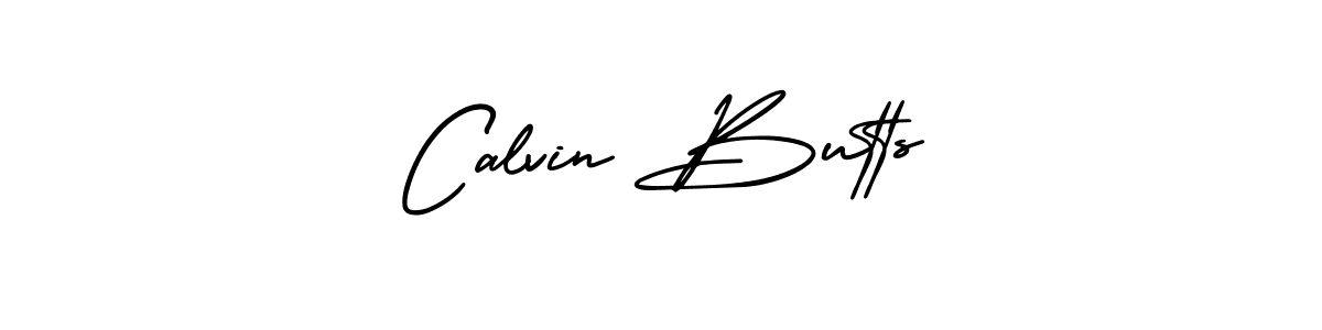 How to make Calvin Butts name signature. Use AmerikaSignatureDemo-Regular style for creating short signs online. This is the latest handwritten sign. Calvin Butts signature style 3 images and pictures png