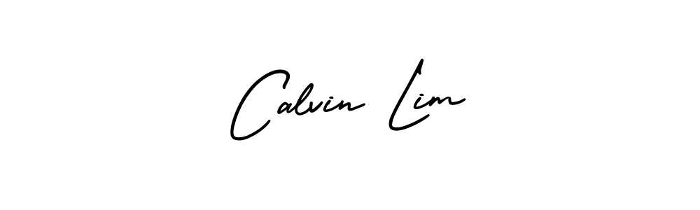 Design your own signature with our free online signature maker. With this signature software, you can create a handwritten (AmerikaSignatureDemo-Regular) signature for name Calvin Lim. Calvin Lim signature style 3 images and pictures png