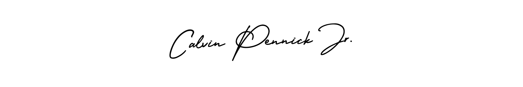 Calvin Pennick Jr. stylish signature style. Best Handwritten Sign (AmerikaSignatureDemo-Regular) for my name. Handwritten Signature Collection Ideas for my name Calvin Pennick Jr.. Calvin Pennick Jr. signature style 3 images and pictures png