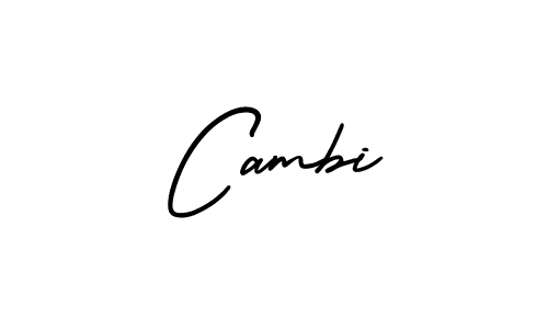 Make a beautiful signature design for name Cambi. With this signature (AmerikaSignatureDemo-Regular) style, you can create a handwritten signature for free. Cambi signature style 3 images and pictures png